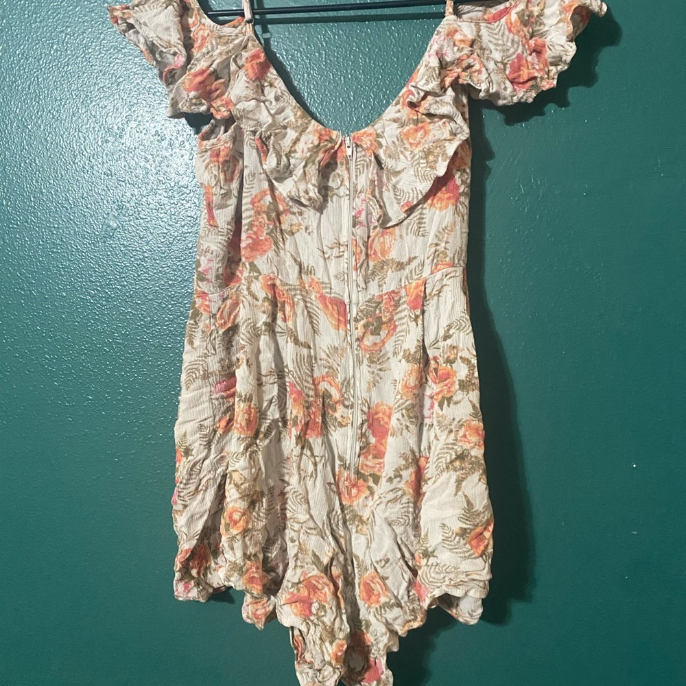 Rewind Floral Ruffle Jumpsuit - Picture 2 of 2